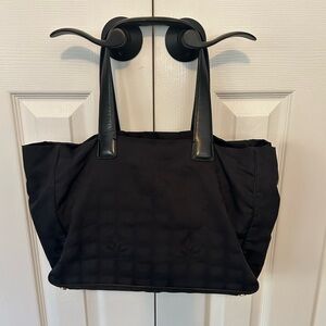 Chanel Travel Line Black Tote Bag